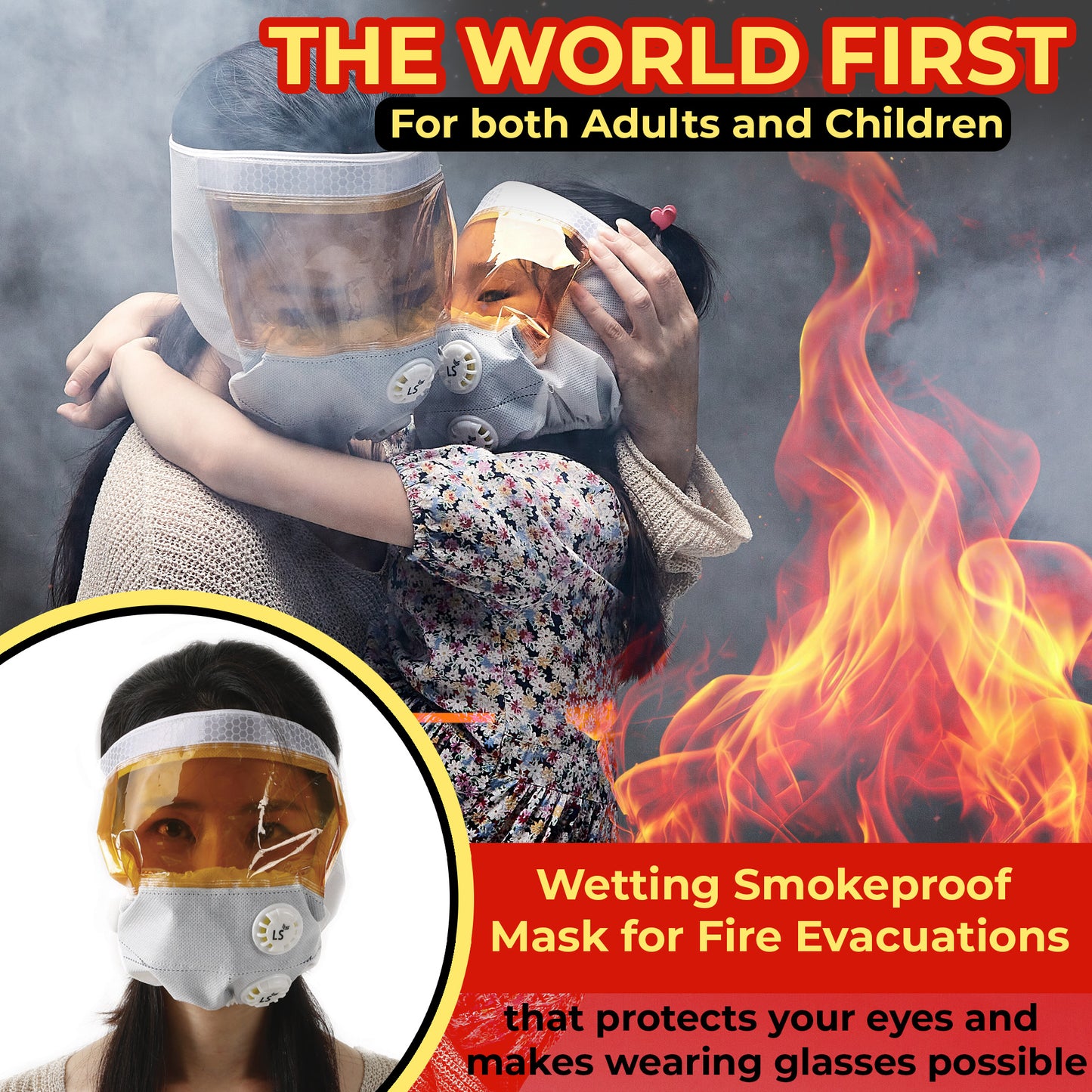 Emergency Moisture    Fire Escape Mask