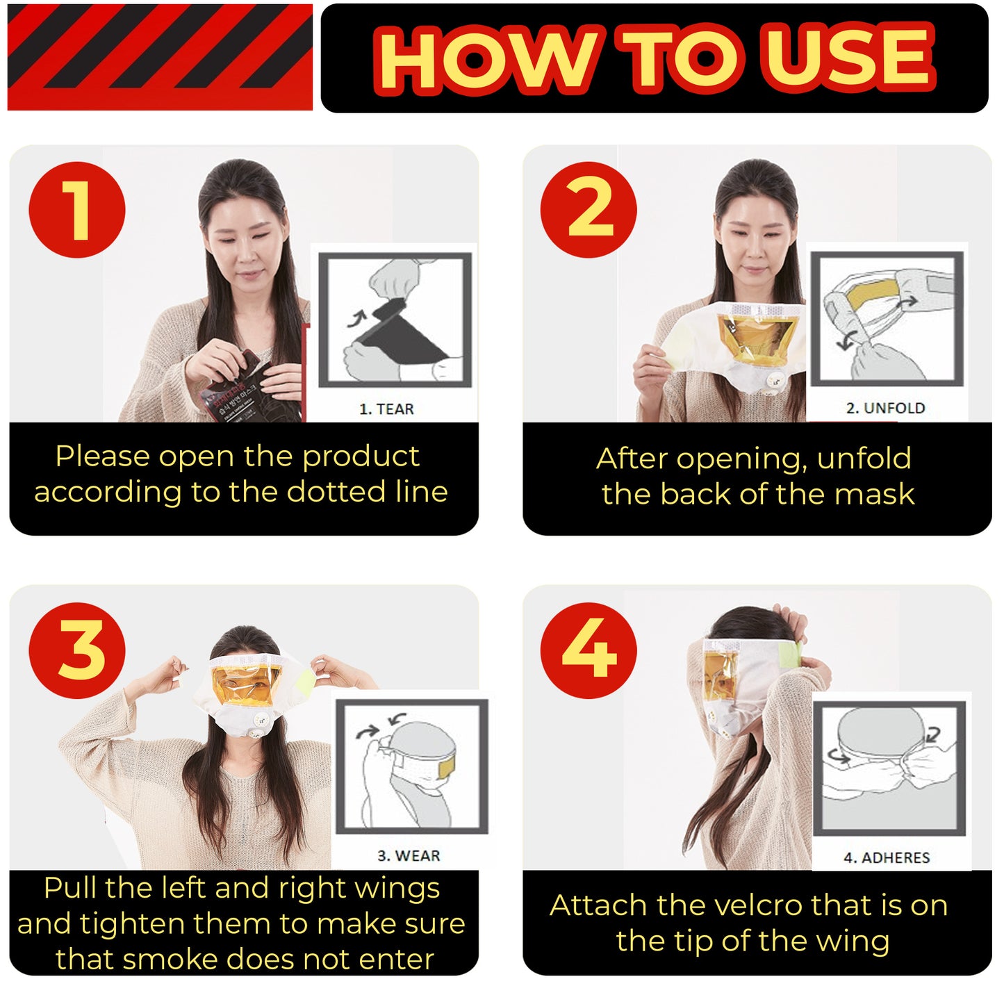 Emergency Moisture    Fire Escape Mask